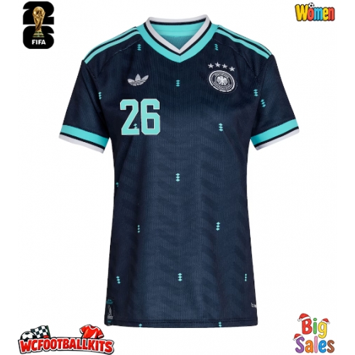 Germany Deniz Undav #26 Replica Away Stadium Shirt for Women World Cup 2026 Short Sleeve